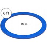 Trampoline rand - 180-183 cm - 6FT - blauw