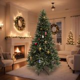 Kunstkerstboom - 150 cm - metalen voet - spar groen