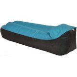 Opblaasbare luchtbed - ligstoel - 180x70x50cm - lichtblauw zwart