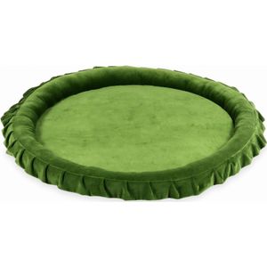 Speelnest - speelkleed baby - velvet - 120 cm - olijfgroen