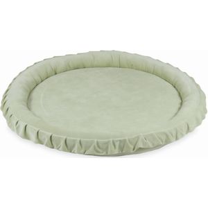 Speelnest - speelkleed baby - velvet - 120 cm - jade groen