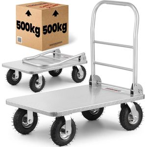 Viking Choice - transportwagen - magazijnwagen - tot 500kg - blauw - staal