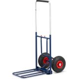 Steekwagen - steekkar - opvouwbaar - tot 150 kg - blauw