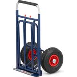 Steekwagen - steekkar - opvouwbaar - tot 150 kg - blauw