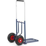 Steekwagen - steekkar - opvouwbaar - tot 150 kg - blauw