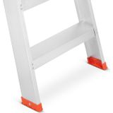 Huishoudtrap - ladder - 2x 3 treden - aluminium - 62 cm hoog