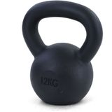 12 kg premium gietijzeren kettlebell swing dumbbell zwart