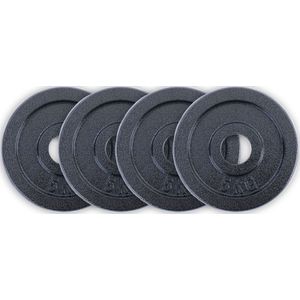 20kg 4x5kg Olympische Halterschijven Gietijzer Zwart 50mm