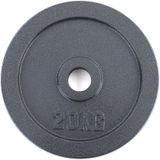 20 kg Olympische Halterschijf Gietijzer Zwart 50mm