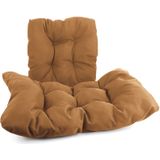 Hangstoel - 90x117x60 cm - met kussen - lichtbruin bruin
