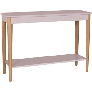 Ashme roze consoletafel | 105x35x74cm | Essenhout | FSC-certificering