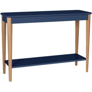 Ashme Marineblauwe Consoletafel - 105x35x74cm - Essenhout & MDF