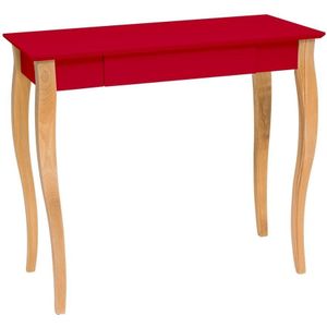 Bureau Lillo - Rood (S 1080-R) Beukenhouten poten, 1 lade