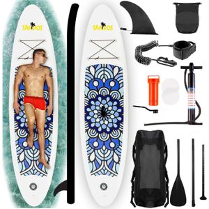 SUP board - opblaasbaar - 305cm - tot 150kg - mandala - blauw