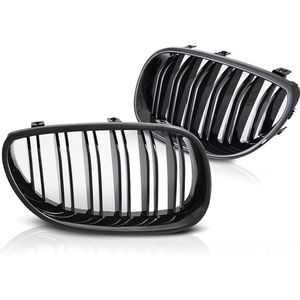 Grille BMW E60 / E61 03-10 - sport stijl - glanzend zwart