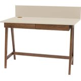 Luka Bureau | Bruin Beige | Eiken Poten | Inclusief Lades