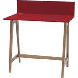 Luka Rood Bureau | 85cm breed | Eiken poten