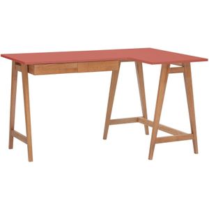 Hoekbureau Luka - Antiek Roze - Rechts - Essenhout & MDF - FSC Gecertificeerd