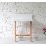 Bureau Luka - Marineblauw, 65x75x50 cm, Essenhout poten, FSC gecertificeerd