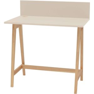 Essenhouten Bureau Luka | 85 cm breed | Bruin Beige Kleur | FSCMIX Gecertificeerd