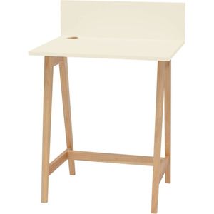 Bureau Luka | Krijtwit essenhout | 75x50x94 cm | FSCMIX