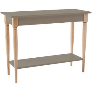 Mamo Consoletafel | Natuurlijk beukenhouten poten | Breedte 105 cm | Beverbruin