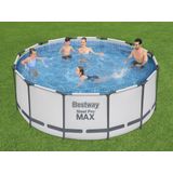Bestway zwembad - met pomp en zwembad trap - 366x122 cm - wit