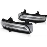 Spiegelknipperlichten - Toyota Land Cruiser 150 vanaf 2009 - LED - wit