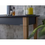 Lichtgrijze Kaptafel Mimo 105x35x74cm | Beukenhout & MDF | FSC Gecertificeerd