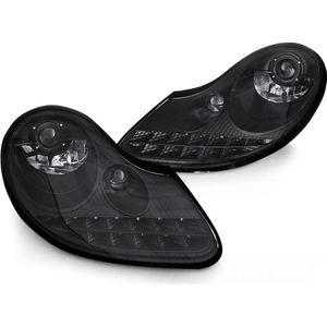 Koplampen - Porsche Boxster 1996-2004, 911 996 - mat zwart