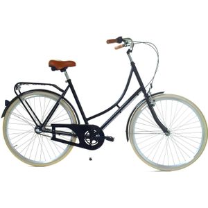 Damesfiets - 28 inch - met 3 versnellingen - marineblauw, crème