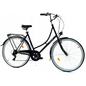 Damesfiets - 28 inch - met 7 versnellingen - zwart