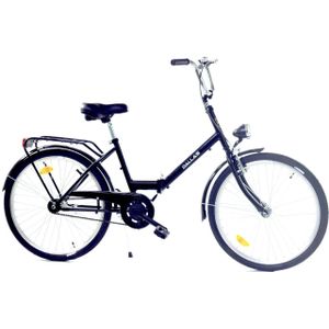 Dallas - Vouwfiets - 24 inch - zonder versnellingen - zwart