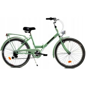 Vouwfiets - Mintgroen - Staal - Opvouwbaar