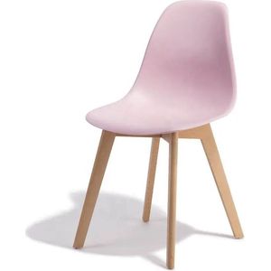 Eetkamerstoelen KITO - set van 4 eettafel stoelen - roze