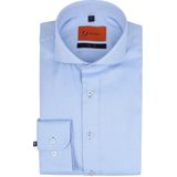 Suitable - Non Iron - Overhemd - Blauw - Strijkvrij Katoen - Slim-Fit