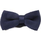 Suitable - Knitted Strik Donkerblauw - One Size - - Heren - Gala Vlinderstrik / Vlinderdas