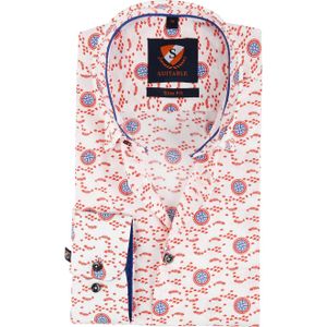 Suitable Overhemd Kompas Rood
