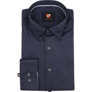 Suitable Twill Overhemd Donkerblauw - Maat 39 - Heren - Casual Shirt