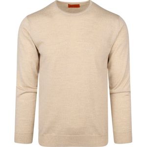 Suitable Merino Pullover O Beige - Heren - Pullovers