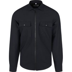 Suitable - Jacket Shirt Donkerblauw - Maat XXL - Modern-fit