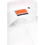 Suitable - Overhemd Extra Lange Mouwen - Wit - Slim-fit - Katoen