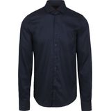 Suitable - Overhemd Twill Sleeve 7 - Lichtblauw - Modern-fit - Katoen