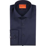 Suitable - Overhemd Twill Sleeve 7 - Lichtblauw - Modern-fit - Katoen