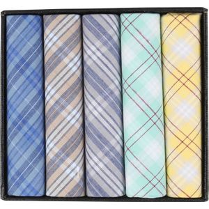 Suitable Zakdoeken 5-Pack Dessin Multicolour - Katoenen - Cadeauverpakking