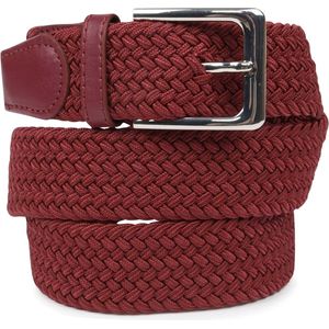 Suitable Geweven Riem Bordeaux - Maat 85 - Heren - Riem gevlochten