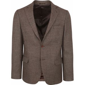 Suitable Colbert Camel Bruin - Maat 48 - Heren blazer