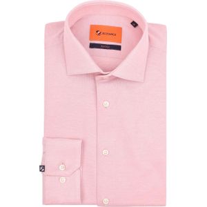 Suitable - Overhemd - Knitted Pique - Roze - Heren - Casual Shirt