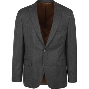 Suitable Prestige Colbert Marzotto Wol Grijs - Maat 48 - Heren blazer