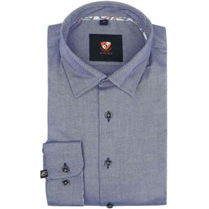 Suitable Overhemd Oxford Blauw - Maat 39 - Heren - Casual Shirt